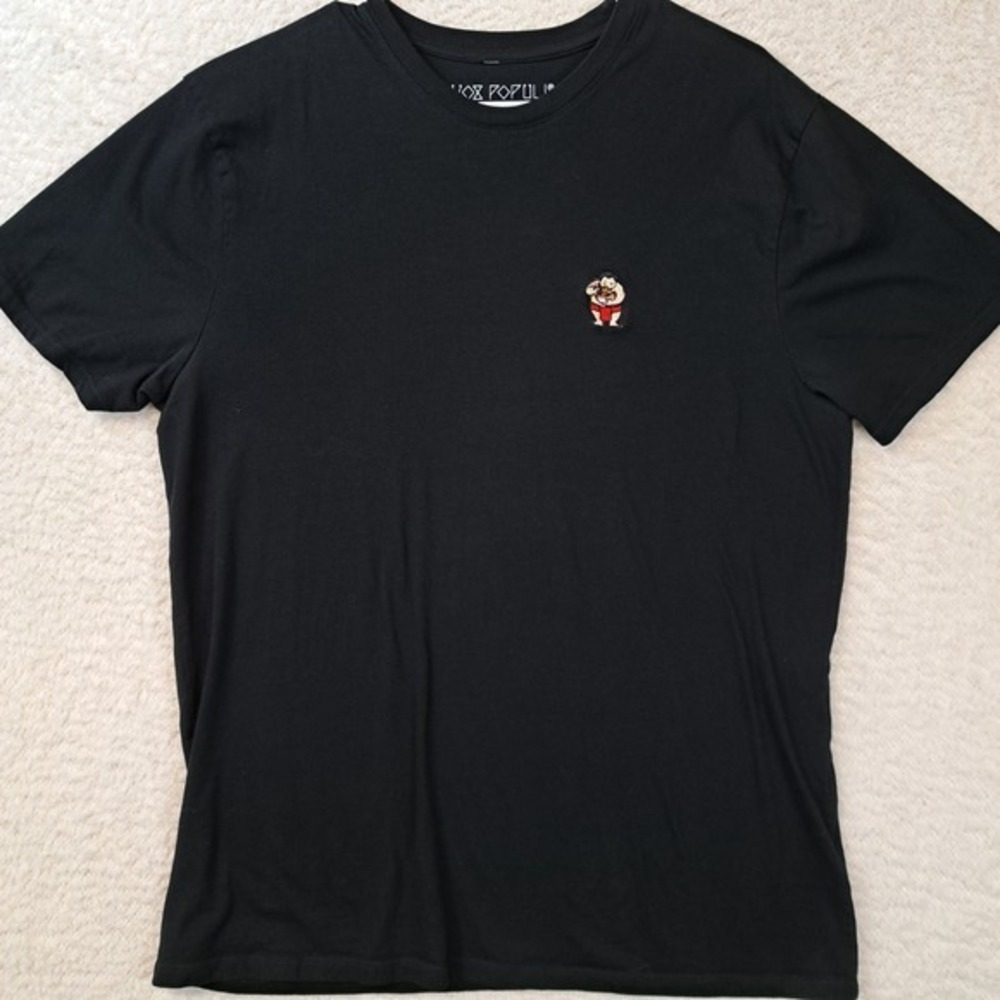 Vox Populi The Future Is Now T-SHIRT Mens XL Extra Large Black Sumo Wrestler